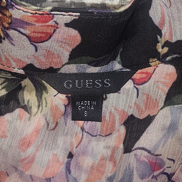 Guess Floral Long Sleeve Blouse - Picture 5 of 5
